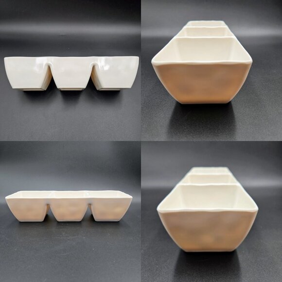 Rae Dunn Melamine Halloween Divided 3 Section Dish Black Cat Jack Olantern Boo - Picture 14 of 14